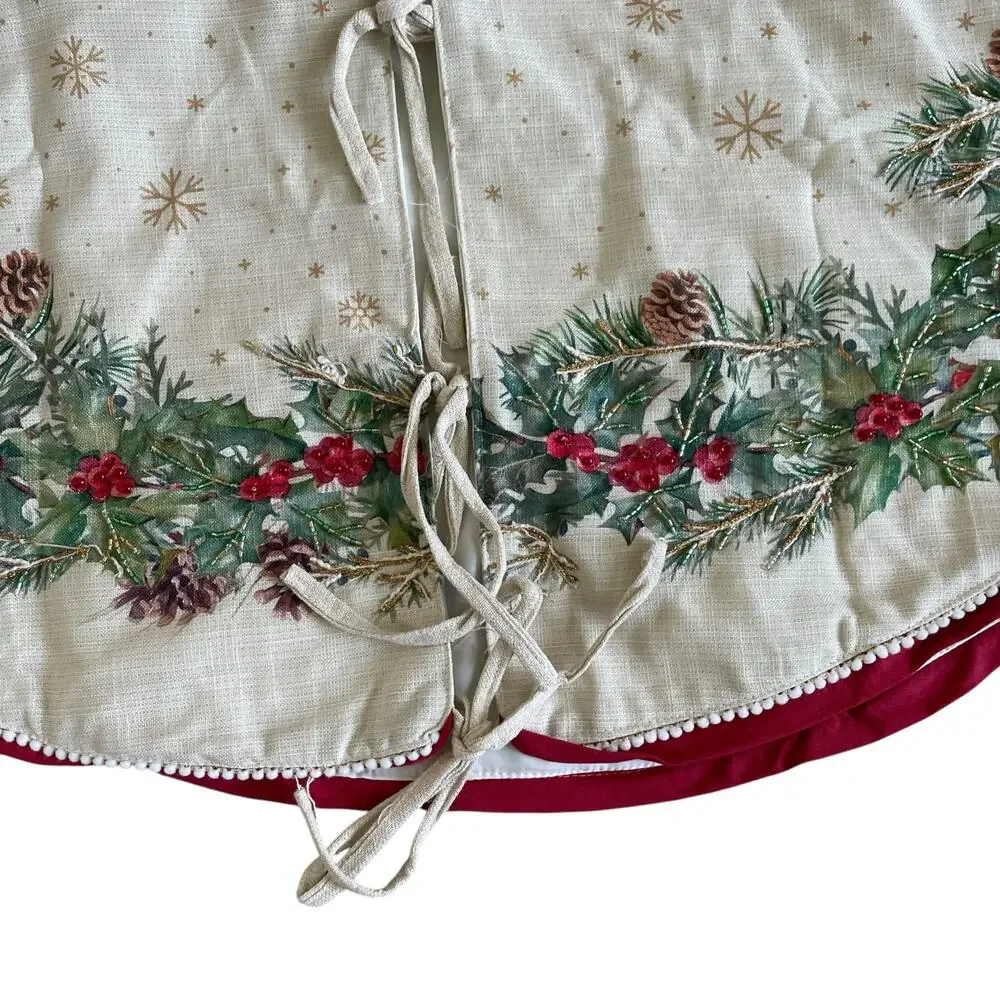Nicole Miller Christmas Tree Skirt 52